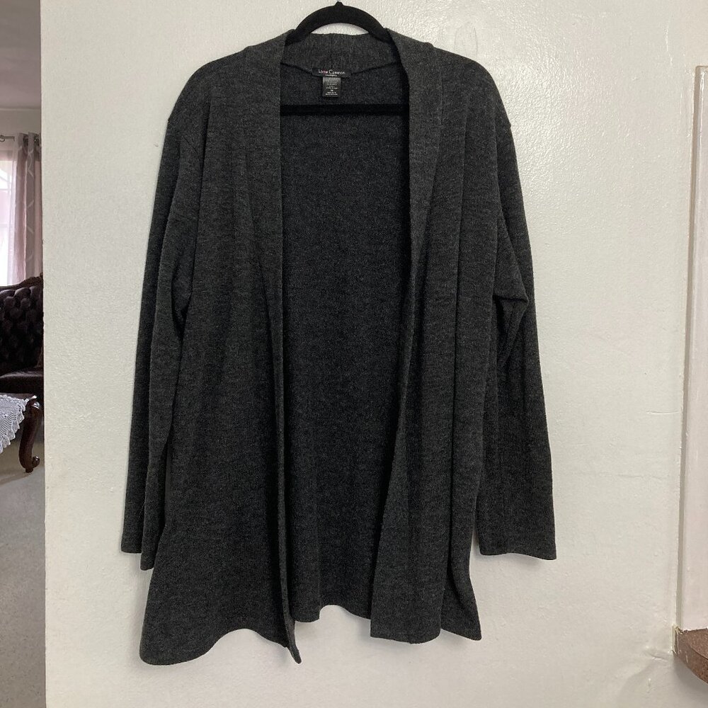 Love Cameron Gray Cardigan Plus Size